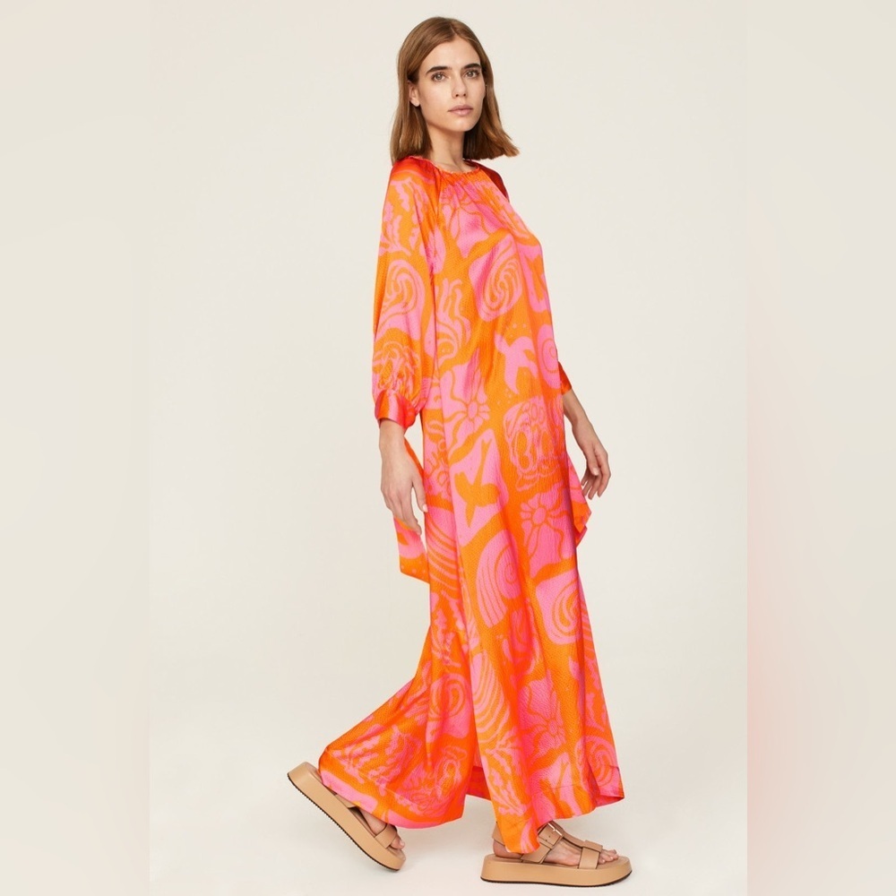 Rodebjer Wava Dress - kaftan dress 100% silk - Picture 6 of 16